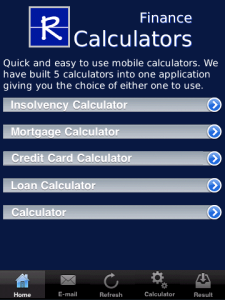 Rumanek Calculator for blackberry app Screenshot