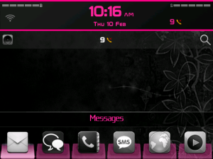 Elegant Black Pink OS 6 Style