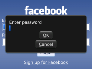 Lock Pro For FaceBook for blackberry app Screenshot