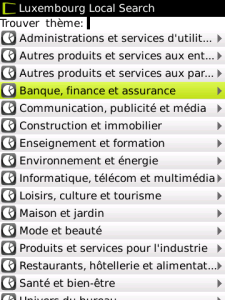 Editus.lu for blackberry app Screenshot