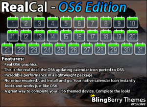 RealCal – the real updating calendar icon app