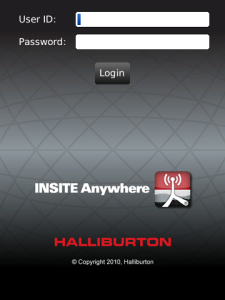 Halliburton INSITE Anywhere Mobile