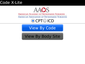 AAOS Orthopaedic Code X-Lite