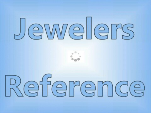 Jewelry Reference - Weights Measures