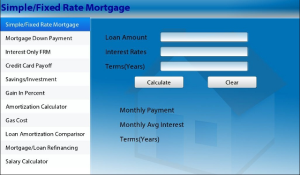 Mortgage calculators for BlackBerry PlayBook HD -- Handy tool for Mortgage calculations