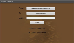 Currency Converter Pro for BlackBerry PlayBook HD -- Get the 200+ currency values