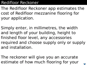 Redifloor Reckoner