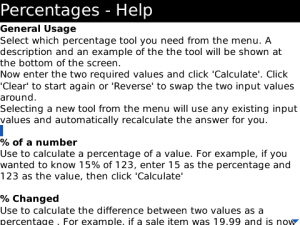 Percentages