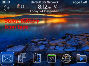 BatteryIcon - Display actual battery percentage on the Notification HomeScreen