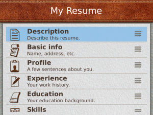 Pocket Resume
