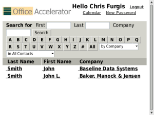 Office Accelerator CRM for the BlackBerry