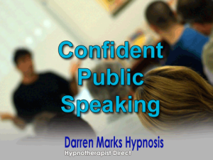 Confident Public Speaking