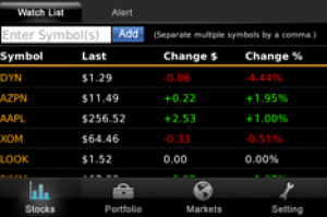 e-Mobile Stock Manager for BlackBerry
