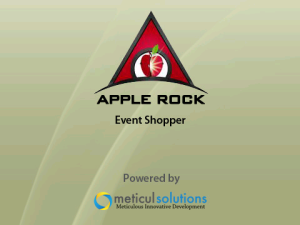 Apple Rock Event Shopper