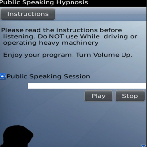 Public Speaking Hypnosis Program