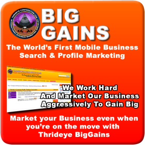 Thrideye BigGains The World's First Mobile Business Search and Profile Marketing Solution