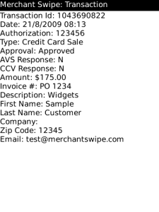 Merchant Swipe