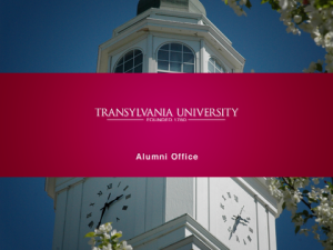 Transylvania Crib Sheet for Alumni