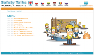 Safety Talks - Working at Heights