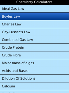Chemistry Calculators