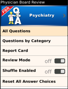 Psychiatry 1: PhysicianBoardReview Q and A