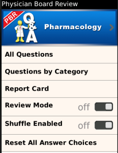 Pharmacology PhysicianBoardReview Q and A
