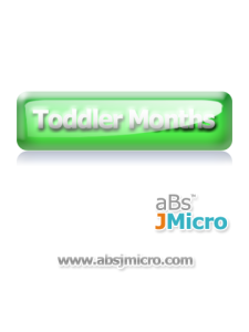 Toddler Months