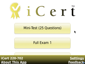 iCert 220-702 Practice Exam for CompTIA A+ Practical