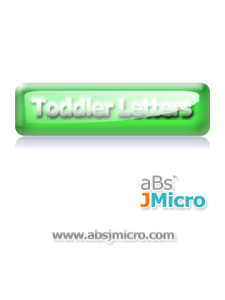 Toddler Letters