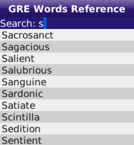 Kaplan GRE Exam Vocabulary Flashcards and Reference