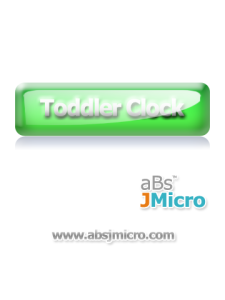 Toddler Clock