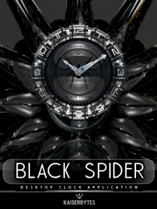 BLACKSPIDER desktop clock