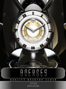 BOERGES artist desktop Clock