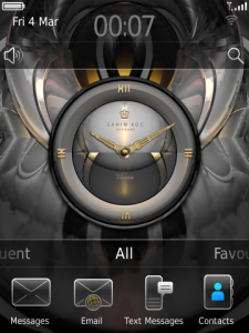 Beautiful Desktop Clock Vienna for BlackBerry Smartphones