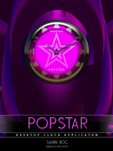 POPSTAR desktop Clock