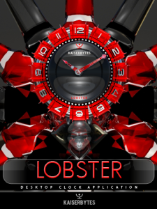 LOBSTER desktop clock