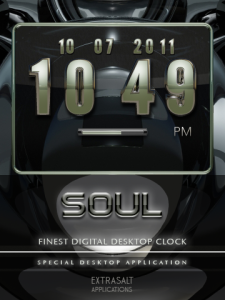 SOUL - Retro-styled digital desktop clock
