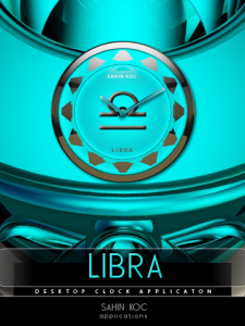 LIBRA desktop Clock