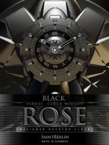 BLACKROSE designer desktop clock