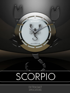 SCORPIO desktop Clock