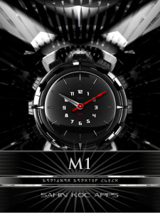 M1 designer desktop Clock