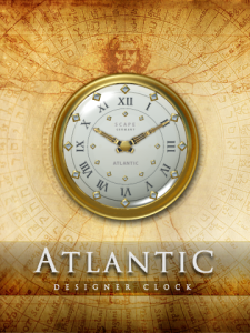 Baroque Desktop Clock Atlantic