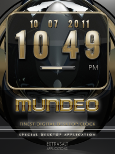MUNDEO - Retro-styled digital desktop clock