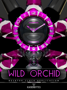 WILDORCHID desktop clock