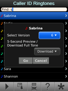 Caller ID Ringtones - Female Names Free Set 2