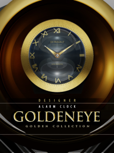 Dark Goldeneye Desktop Clock