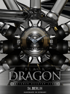 BLACKDRAGON HQ desktop clock for BlackBerry Smartphones