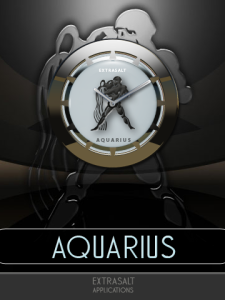 AQUARIUS desktop Clock