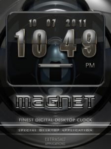MAGNET - Retro-styled digital desktop clock