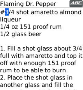 Professional Bartender Drink-Shot-Beer recipes with Mix Instructions for Blackberry